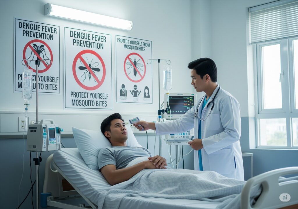 doctor treating mosquito-borne diseases with no cure