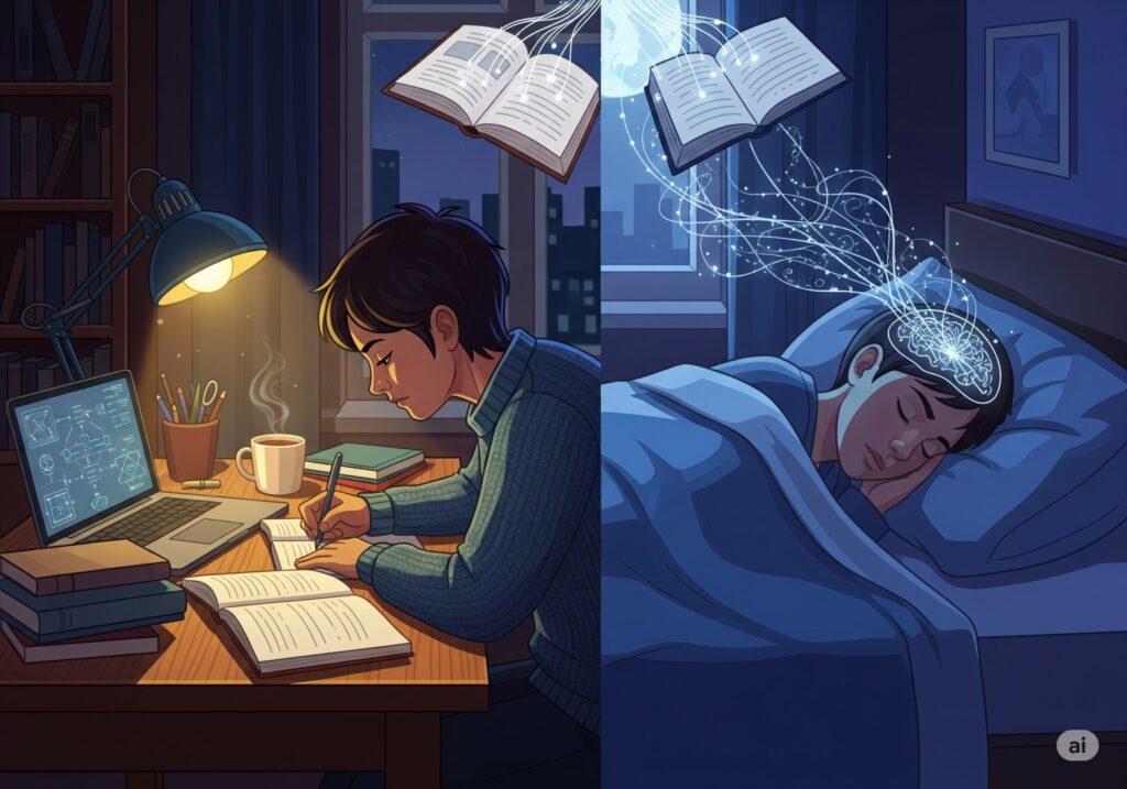 Sleep for better memory helps learning and studying retention