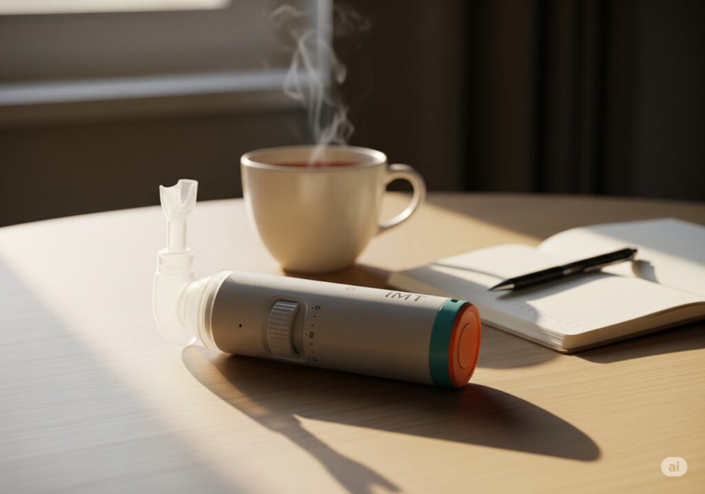 Breathing device used for the 5-minute breathing habit