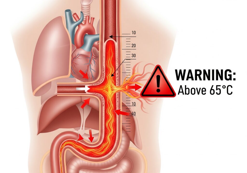 Hot drinks cancer risk due to esophagus damage
