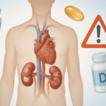 kidney diagram showing calcium deposits caused by vitamin d toxicity