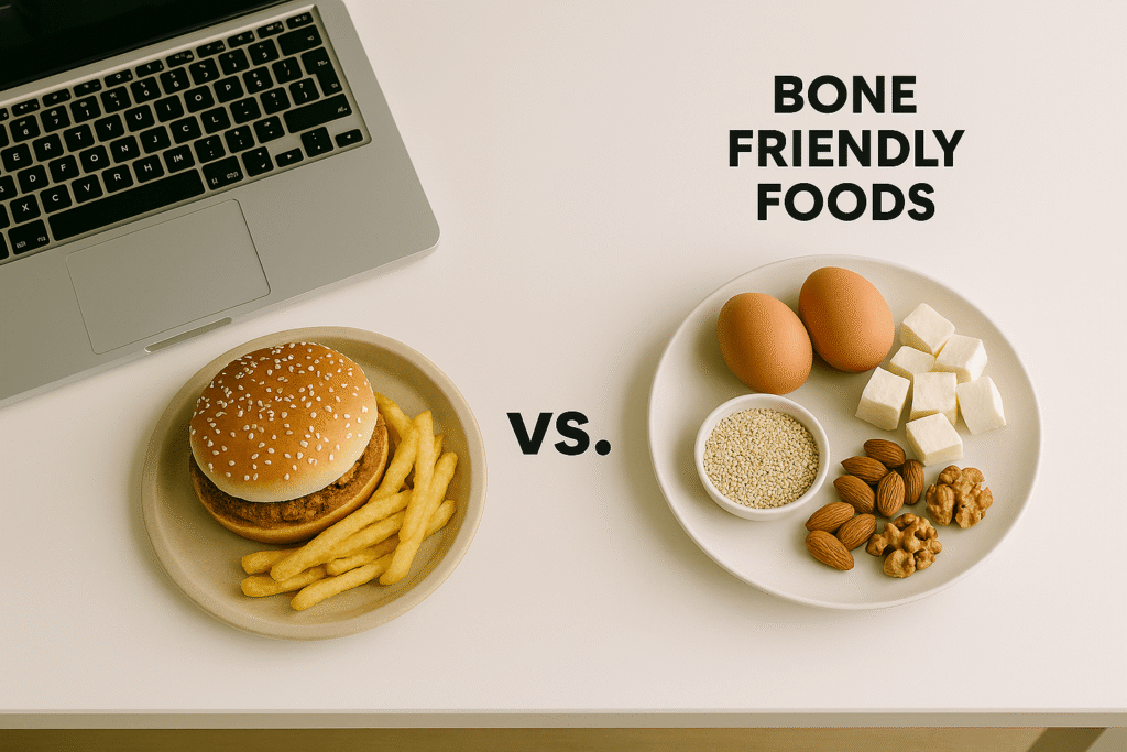 neglecting a bone healthy diet