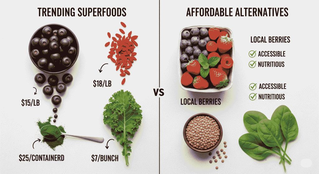 superfood myth comparison costly superfoods vs affordable healthy foods