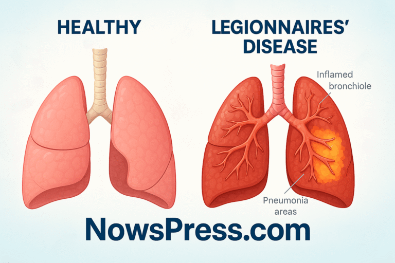 healthy vs. legionnaires’ disease‑infected lungs