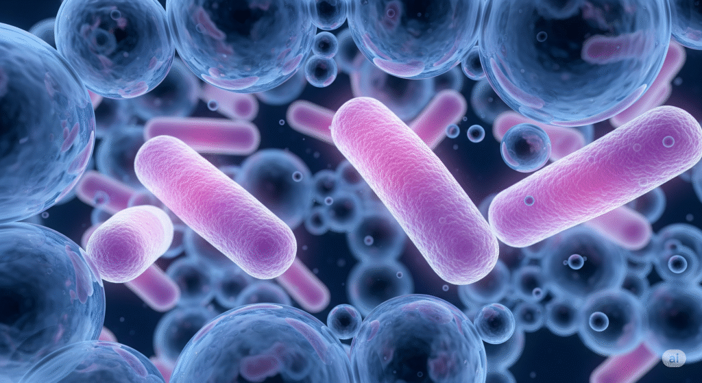 microscopic rendering of legionella pneumophila bacteria