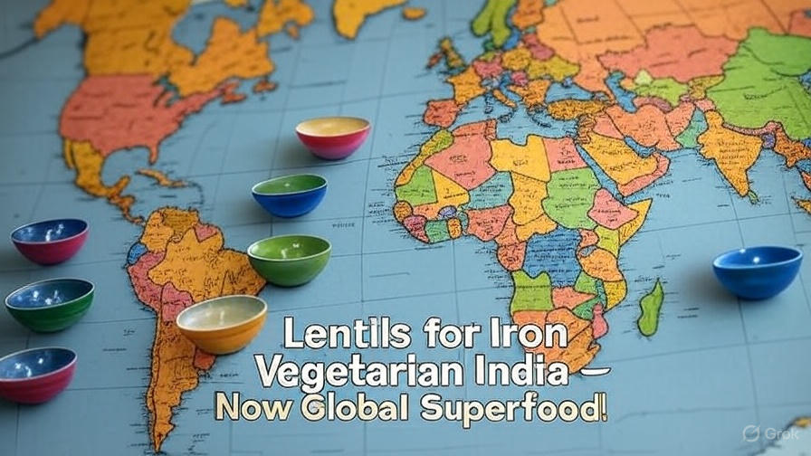 lentils for iron vegetarian india — global popularity of iron-rich dal