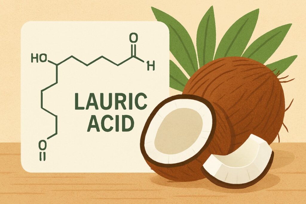 Antimicrobial health benefits of coconut through lauric acid
