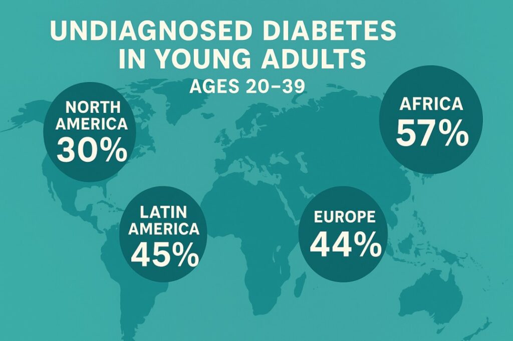 Global statistics of undiagnosed diabetes in young adults