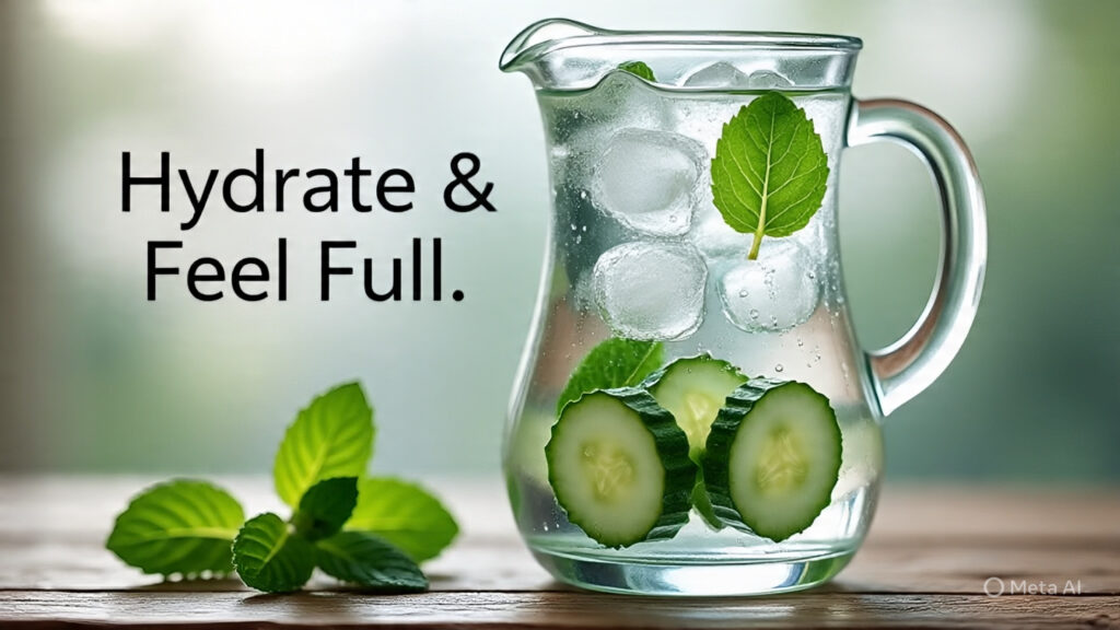 cucumber mint water as a morning drink for weight loss