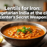 lentils for iron vegetarian india — healthy dal bowl with rice and lemon