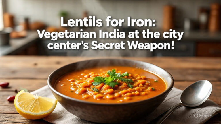 lentils for iron vegetarian india — healthy dal bowl with rice and lemon