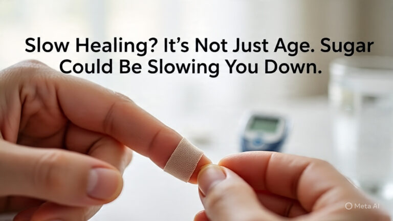 slow healing wounds diabetes young adult checking finger cut with glucose meter nearby