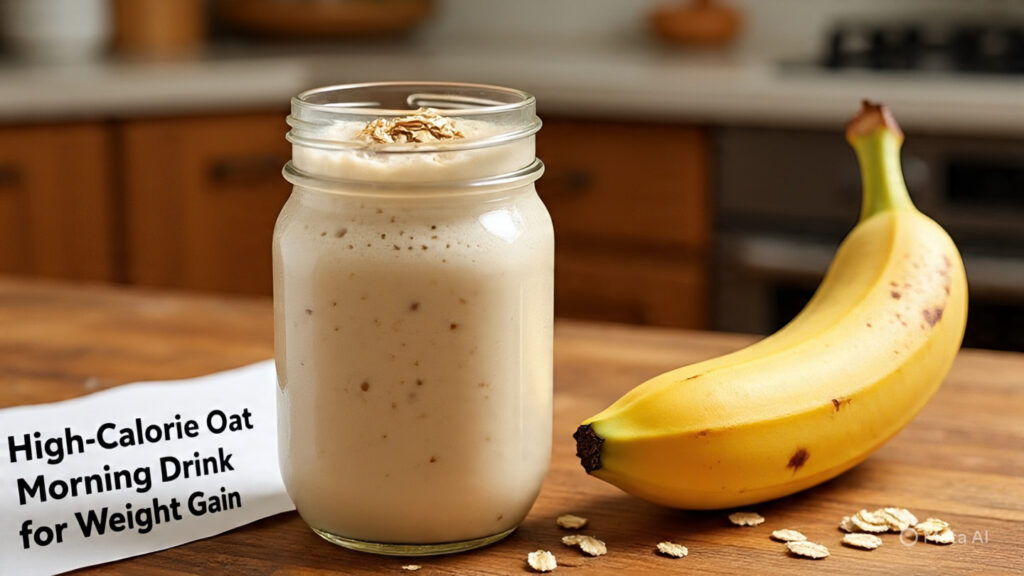  Oatmeal milkshake as a morning drink for weight gain