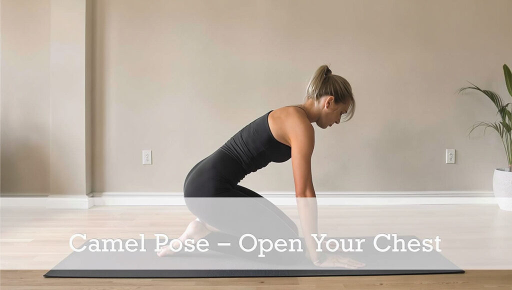  Camel pose : yoga poses for good lung health