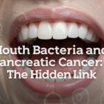 Illustration showing the connection between mouth bacteria and pancreatic cancer