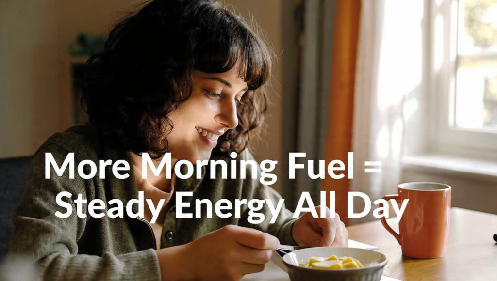 Front-loading calories supports sustained daytime energy and mental clarity
