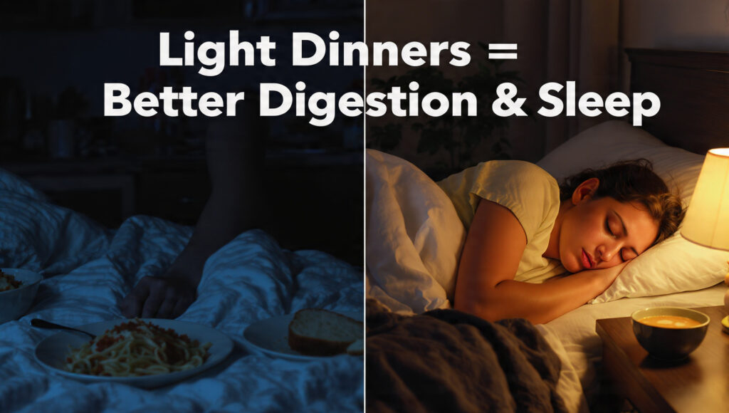 Front-loading calories improves nighttime digestion and sleep quality